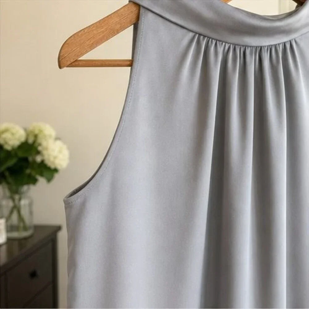 Ivory Pleated Blouse